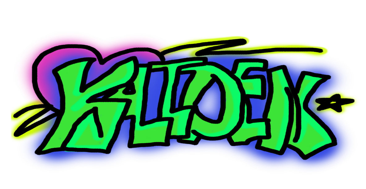 graffiti style sticker IR